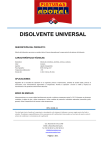 DISOLVENTE UNIVERSAL