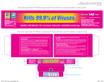 Kills 99.9% of Viruses* Kills 99.9% of Viruses