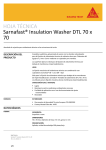 HOJA TÉCNICA Sarnafast® Insulation Washer DTL 70 x