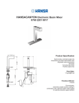 HANSACANYON Electronic Basin Mixer 0760 2201 0017