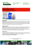 ESPUMA AZUL - Ecosystemcar