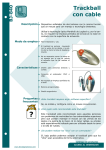 Trackball con cable