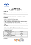 PLASTICBOND PLÁSTICOS RÍGIDOS