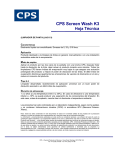 CPS Screen Wash K3 - Spanish