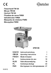 Fleischwolf FW 80 Mincer FW 80 Hachoir FW 80 Picadora de carne