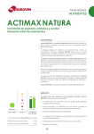 Ficha técnica ACTIMAX NATURA.