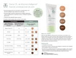 Crema CC, de Arbonne Intelligence® Guía de combinaciones de color