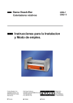 Instrucciones para la Instalacion y Modo de empleo.