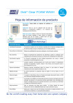 Hoja de información de producto Deb® Clear FOAM WASH