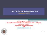 Lista de sustancias prohibidas AMA 2014