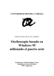 Osciloscopio basado en Windows 95 utilizando el puerto serie