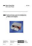 Instrucciones para la Instalacion y Modo de empleo.