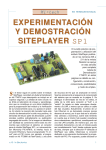 EXPERIMENTACIÓN Y DEMOSTRACIÓN SITEPLAYER SP1