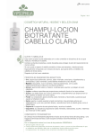 CHAMPÚ-LOCIÓN BIOTRATANTE CABELLO CLARO