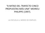 a mitad del trayecto cinco propuestas más una