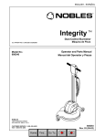 Integity Dust Control Burnisher Parts List Manual rev03 (09-02)