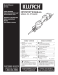 OPERATOR`S MANUAL - Northern Tool + Equipment