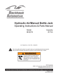 Hydraulic Air/Manual Bottle Jack
