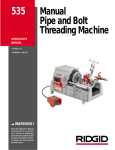 Manual Pipe and Bolt Threading Machine 535