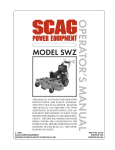 warning - Scag Power Equipment