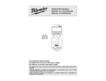 OPERATOR`S MANUAL MANUEL de L`UTILISATEUR MANUAL del