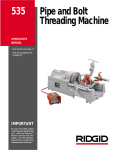 Pipe and Bolt Threading Machine 535