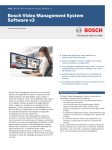 Bosch Video Management System Software v3