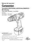 Manual del operador TALADRO-DESTORNILLADOR