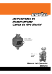 Instrucciones de Mantenimiento Cañón de Aire Martin®