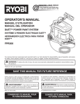 OPERATOR`S MANUAL MANUEL D`UTILISATION