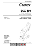 Castex scx-400 - Floor Equipment Parts