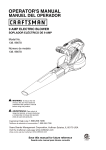 operator`s manual manuel del operador