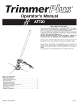 Operator`s Manual - Troy-Bilt