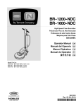 BR-1200-NDC / BR-1600-NDC Operator Manual