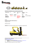 PROPUESTA DE INVERSION PARA UN MONTACARGAS HYSTER