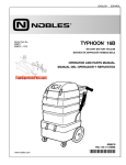 Nobles Typhoon 16B Operator and Parts Manual 608819