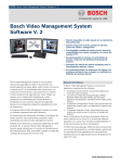 Bosch Video Management System Software V. 2