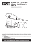 MANUAL DEL OPERADOR Lijadora Orbital Aleatoria