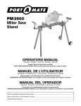 PM3900 Miter Saw Stand