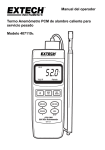 Manual del operador Termo Anemómetro PCM de alambre caliente