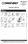 769-07453A P00 TB146 EC MAN:Tabloid - Troy-Bilt