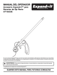 MANUAL DEL OPERADOR Accesorio Expand-it