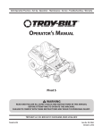 OperatOr`s Manual - Troy-Bilt