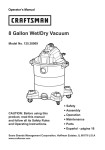 8 Gallon Wet/Dry Vacuum