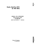 Radio StarFire RTK de 900 MHz - stellarsupport global