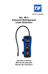 No. IR-1 Infrared Refrigerant Leak Detector