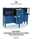 Ideal 6000™ Amoladora Automatica de Cuchillas Manual del