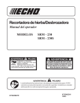 SRM-230, SRM-230S Manual del Operador