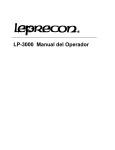 LP 3000 Manual del Operador