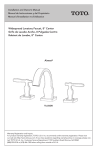 Widespread Lavatory Faucet, 8” Center Grifo de Lavabo Ancho, 8